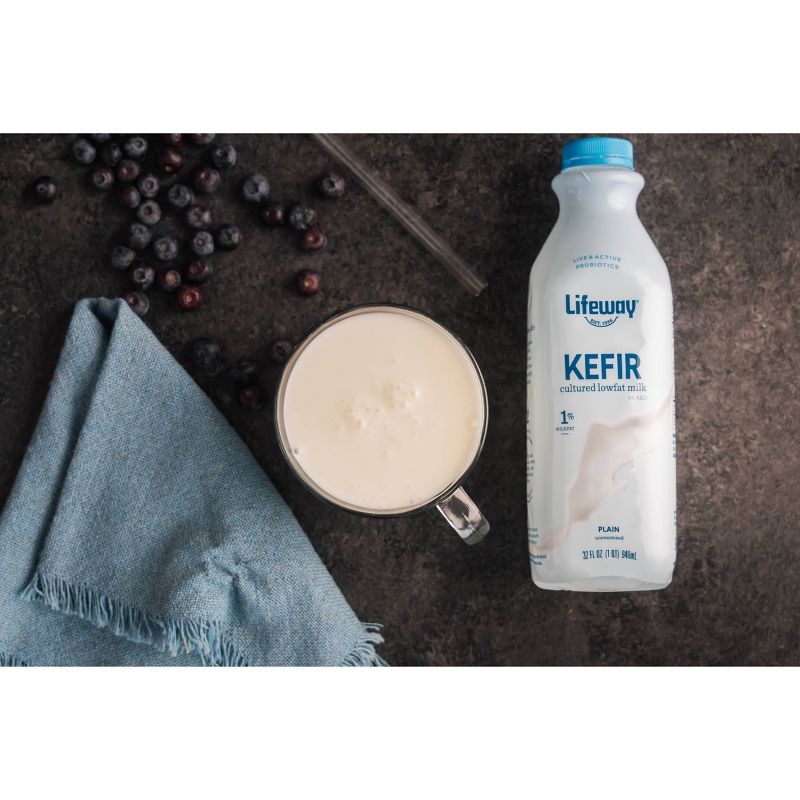Lifeway Kefir Plain Low Fat Milk Smoothie - 32 fl oz, 4 of 5