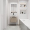 ChicFurnit Bathroom Vanities 24 Inch Floating Vanity with Ceramic Basin and Soft Close Door for Bathroom, Beige, 23.6"*18.9"*23.8" - 2 of 4