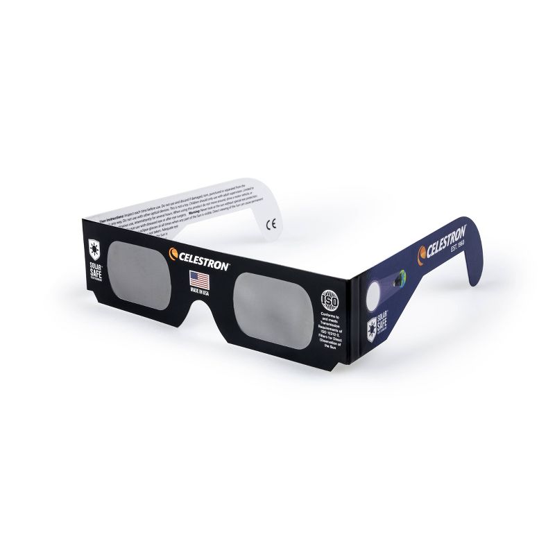 Celestron Adult Paper EclipSmart Solar Eclipse Glasses - Black, 1 of 4