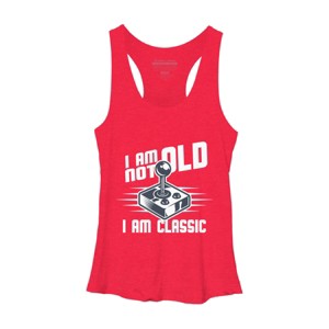 Women's Design By Humans I Am not Old I am Classic By nerdycorner Racerback Tank Top - 1 of 2