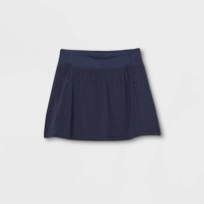 Girls' Stretch Woven Performance Skorts - All in Motion™ Navy L