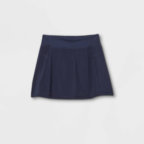 Girls' Stretch Woven Performance Skort - All In Motion™ Navy S : Target
