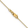 Black Bow Jewelry 0.5mm 14K Yellow Gold Solid Box Chain Necklace - 4 of 4
