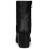 Allegra K Women's Halloween Square Toe Side Zip Block Heel Ankle Boots - 3 of 4