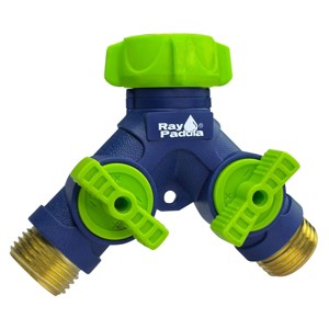Ray Padula Carbon Fiber Deluxe Metal "Y" Splitter: Dual Faucet Attachment, EZGrip, Leakproof - 1 of 4