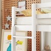 CAVINAS Twin Size Loft Bed with Ladder with Safety Guardrail & Built-in Desk,Rubber Wood Bed Frame for Kids Room,Bedroom - 3 of 4