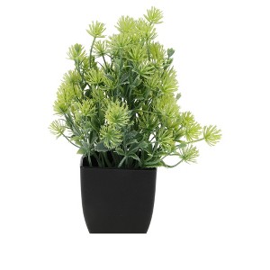 Unique Bargains Plant Fake Frosted Plastic Green 2.36"x2.36"x7.48" 1Pc - 1 of 4