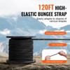 VEVOR 1/4 inch Bungee Cord, 120 ft/36 m Spool Heavy Duty Bungee Straps, 100% Stretch Elastic Bungee Rope for Cargo, Tarps, Camping, Black - 3 of 4