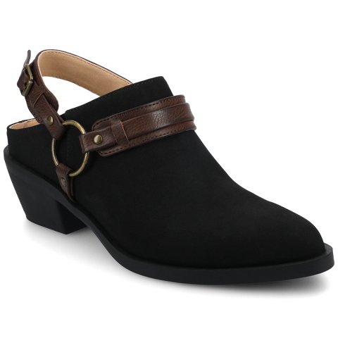 Женские сабо Journee Collection Journee Women's Urbana Casual Strappy Mules, Black 9