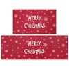 Christmas Door Mat Welcome Doormat Washable Xmas Snowflakes Floor Mats Non-Skid Doormat - 3 of 4