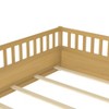 Lyngins Twin/Full Size Toddler Floor Bed,Montessori Floor Bed with High Security Barrier and Door,Floor Bed Frame for Bedroom,Wood Slats Support - 4 of 4