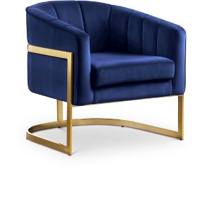 Meridian Furniture,Carter Velvet Accent Chair - 1 of 4