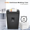 Bonsaii 10-Sheet Cross Cut Paper Shredder, 5.5 Gal Wastebasket with Transparent Window, P4 Security Level - 4 of 4