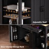 NicBex Modrn Kitchen Island with Extendable Dining Table,Rolling Kitchen Cart with Racks & Drawers,Storage Cabinet Folding Dining Table - 4 of 4