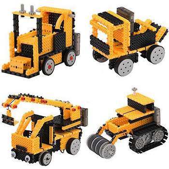 Link Ready! Set! Play!127 Piece Motorized Construction Truck Building Kit, STEM Toys Building Sets For Kids