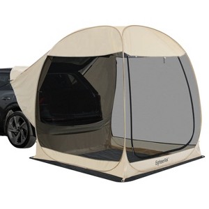 Car & SUV Camping Tent with Screen Mesh – Pop-Up All-Weather Shelter with PVC Waterproof Panels - 1 of 1