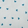 16"x16" Valentine's Day Little Hearts Square Throw Pillow Teal - e by design: Festive, Durable, Indoor Decor - 2 of 4