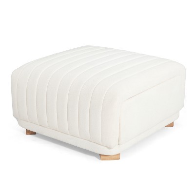 Christopher Knight Home Carla Vintage Channel Tufted Upholstered Storage Ottoman with 2 Drawers