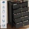 Modern Fluted Dresser, 3/5/6/7 Drawer Wood Dresser for Bedroom, Modern Chest of Drawers, Storage Organizer Cabinet for Living Room, Entryway - 4 of 4