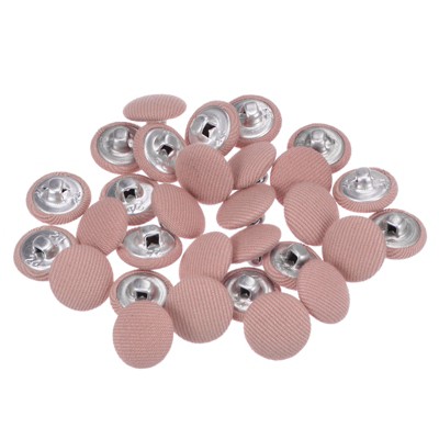 Unique Bargains Suit Dress Blouse Aluminum Fabric Cloth Covered Sewing Buttons 30 Pcs