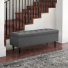 Arceso 51 Inch  Bedroom Bench，Fabric Upholstered Entryway Bench with Wooden Legs, Bench for Bedroom, Entryway, Living Room - 2 of 4