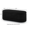 CAVINAS Rectangular PU Leather Storage Ottoman Bench with Stitched Details,Upholstered Storage Ottoman,Storage Benches for Living Room,Bedroom - 3 of 4