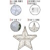 Perfect Holiday Small 60 LED Fairy Lights Battery Operated Light Up Star - 3 of 4
