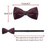 INSPIRE CHIC Men's Velvet Adjustable Pre-Tied Bow Tie - 3 of 4