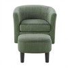 CAVINAS Accent Chair, Swivel Accent Chair 360～ Comfy Recliner Corduroy Arm Chair Single Sofa with Ottoman for Living Room Bedroom - 4 of 4