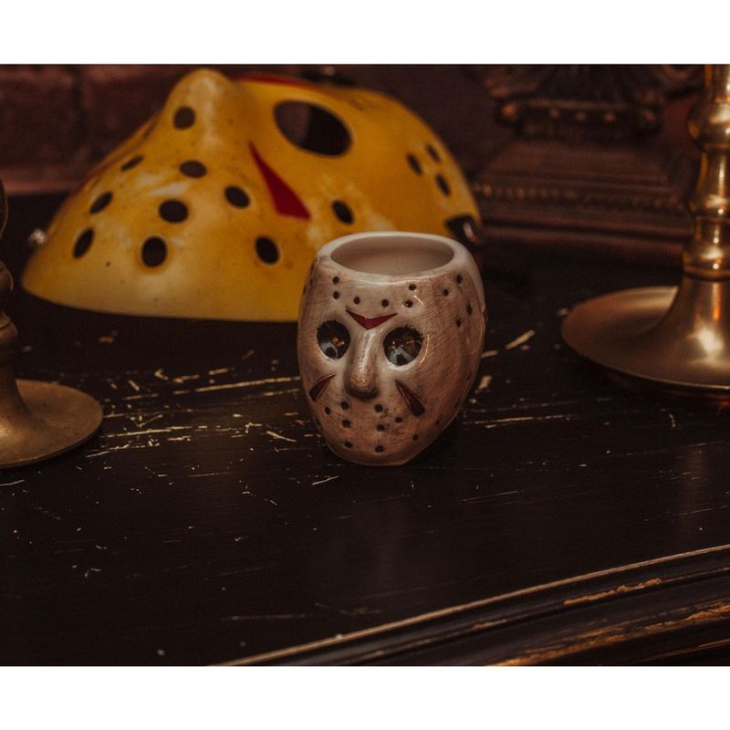 Silver Buffalo Freddy vs. Jason Faces 5-Ounce Sculpted Ceramic Mini Mugs | Set of 2, 4 of 8