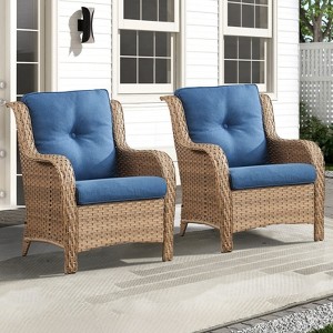 Gymojoy Outdoor Patio Chair with Table High Back Club Chair - 1 of 4