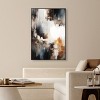 Art Remedy Abstract Waterfall Brown Earthy Abstract Wall Art Framed - 2 of 4