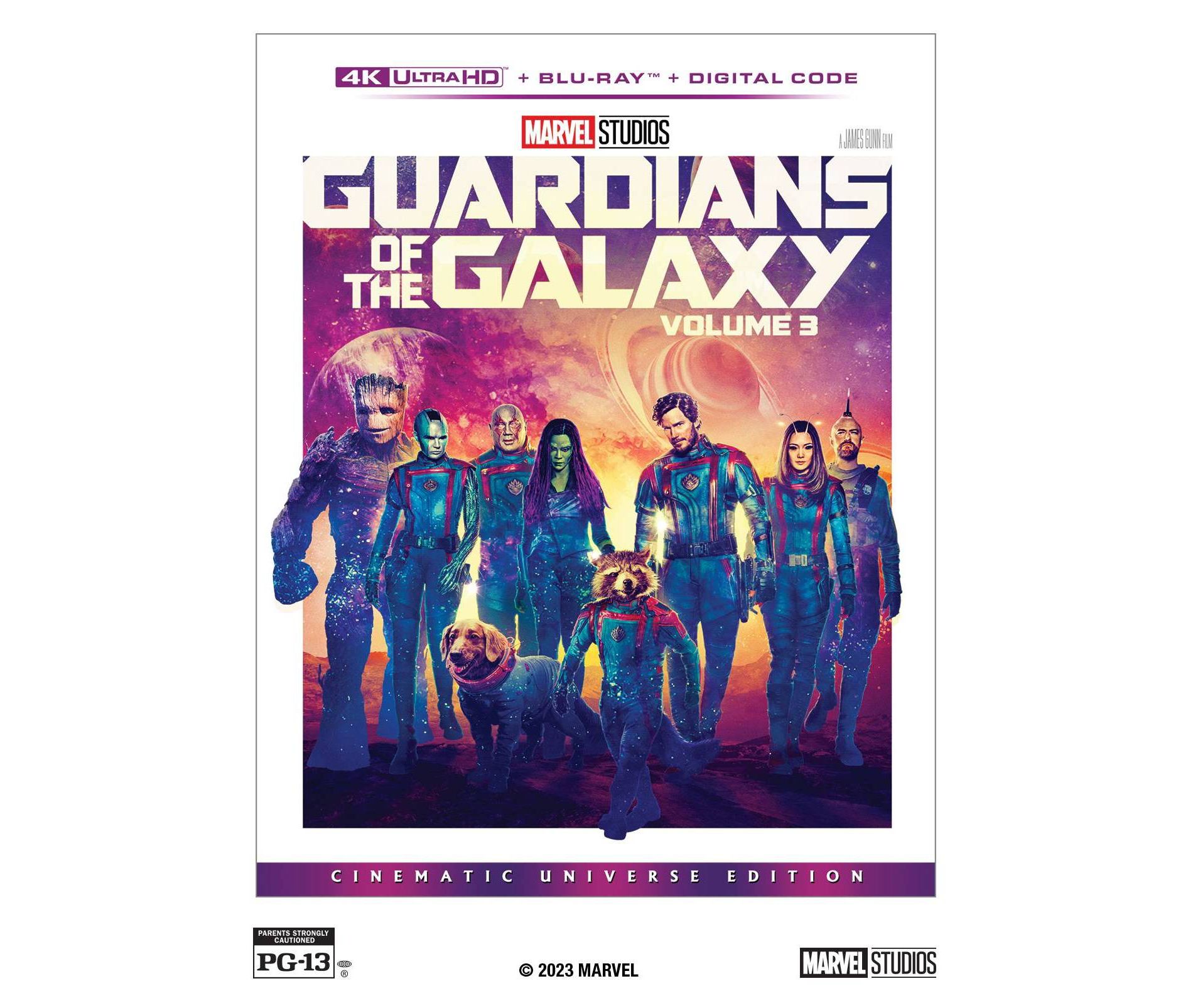 Guardian Of The Galaxy : Vol 3 (4K/UHD + Blu-ray + Digital)