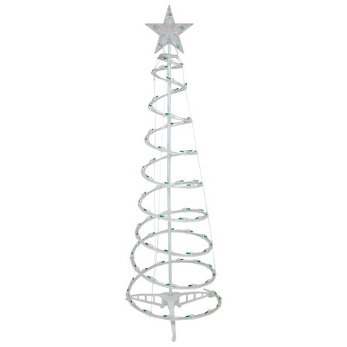 Northlight 4' Pre-lit Spiral Outdoor Christmas Tree With Star Topper ...