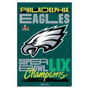 Trends International NFL Philadelphia Eagles - Super Bowl LIX Team Logo Framed Wall Poster Prints - 1 of 4