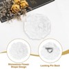 Unique Bargains Satin Flower Durable Elegant Large Peony Floral Lapel Brooch Pin - 3 of 4