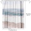 Americanflat 71" x 74" Shower Curtain, Warm Waves by PI Creative Art - 2 of 4