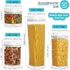 Airtight Food Storage Containers, 7 Pieces BPA Free Plastic Cereal Organizer Canisters with Easy Lock Lids, for Kitchen Pantry Organization, 24 Labels - 4 of 4