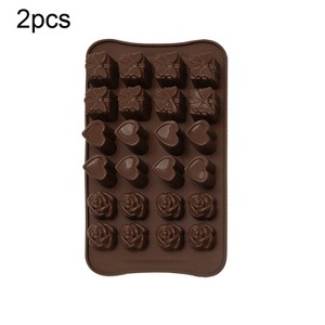 2pcs Silicone Chocolate Mold Jelly Christmas Candy Cake Mould, Style: Gift Box - 1 of 4