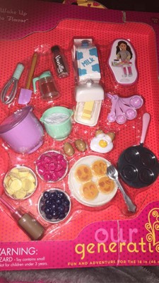 Our Generation Wake Up to Flavor Pancake Accessory Set for 18 Dolls