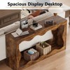 63-Inch Farmhouse Entryway Table for Entrance, Hallway, Living Room - 4 of 4