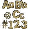 Carson Dellosa Education Sparkle + Shine Gold Glitter Combo Pack EZ Letters, 4-inch, 219 Pieces Per Pack, 2 Packs - 3 of 4