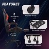 Dexmalle Ergonomic Black-Red Gaming Chair with PU Seat - 4 of 4