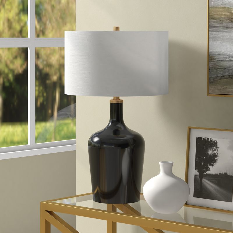 Hampton & Thyme 25" Tall Table Lamp with Fabric Shade , 3 of 8