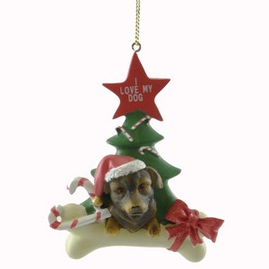 Personalized Ornaments 4.0 Inch Rottweiler Dog  Christmas Tree Tree Ornaments - 1 of 2