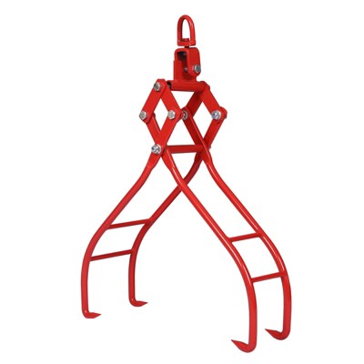 Claw Hook, 4 Claw Log Lifting Tongs, 36" Max Opening Log Grapple Logging Tongs, Trailing Steel Claws for Trucks ATVs Tractors Skidders Forklifts