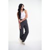 Lafidi Women’s High-Rise Straight Leg Pants – Elastic Waistband Work Trousers with Slash Pockets, Tailored Look - 2 of 4