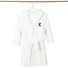 Personalized Linum Kids 100% Polyester SUPER PLUSH Double Brushed Hooded Bathrobe in Navy Bookman Font - 3 of 3