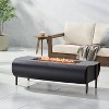 Shenandoah Outdoor 50000 BTU Rectangular Fire Pit Dark Gray/Wood - Christopher Knight Home - 4 of 4