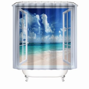 The Scenery Outside The Window Shower Curtains for Bathroom Waterproof Fabric Bath Curtain Durable Soft Stylish Bathroom Decor 72x72 Inch - 1 of 1